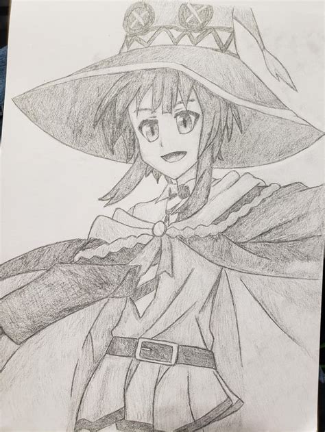 School Uniform Megumin Sketch Konosuba