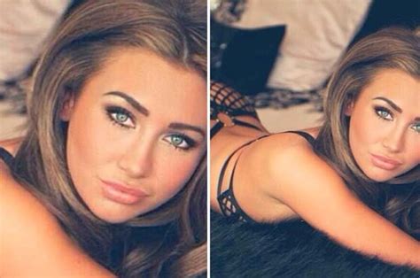 Towie Star Lauren Goodger Smoulders In See Through Lingerie For