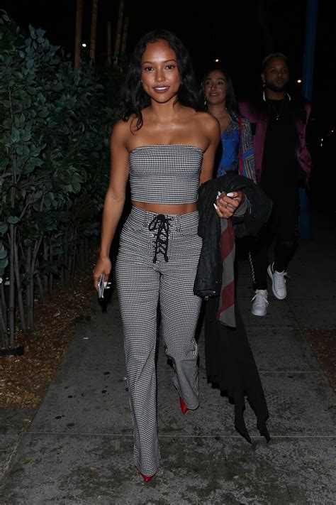 Karrueche Tran Night Out At Delilah In West Hollywood Celebmafia