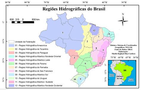 Mapa Hidrográfico Do Brasil