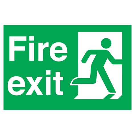 Fire Exit Sign Fire Escape Safety Signs Signage Enfield Safety