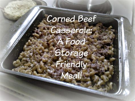 Bake 1½ hours at 350℉ (180℃). Living Life in Rural Iowa: Corned Beef Casserole: A Food Storage Friendly Meal!
