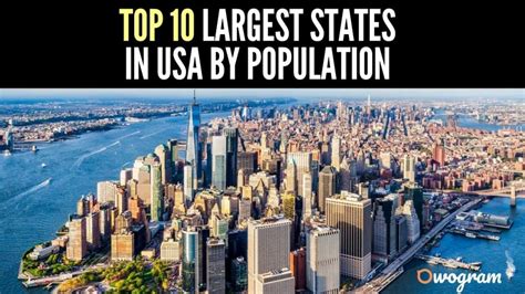Top 10 Largest States In Usa By Population Owogram