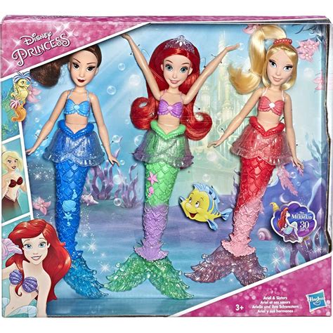Disney Princess Ariel And Sisters 3 Pack Toy Brands A K Caseys Toys