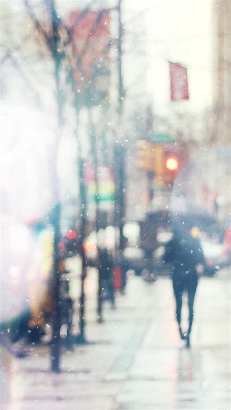 Rainy Day Blur Glass Rain Street Hd Phone Wallpaper Peakpx