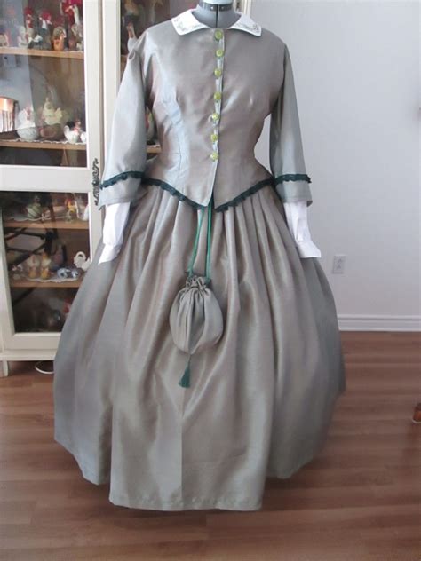 Civil War Women Dress 1860 1865 Women Clothing Size14 Etsy