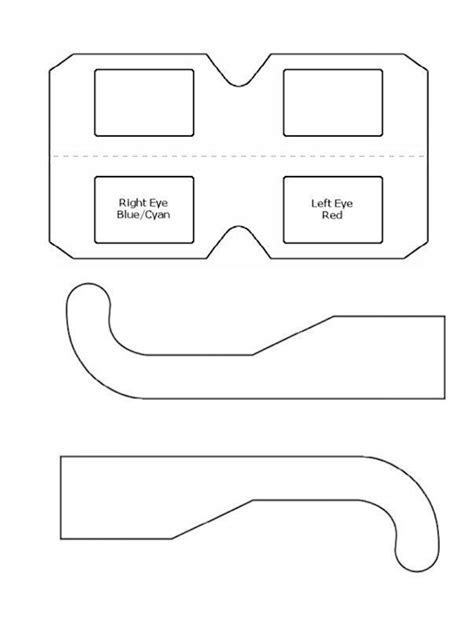 3d paper building templates superior warnings cut out paper. How to Make Your Own 3D Glasses