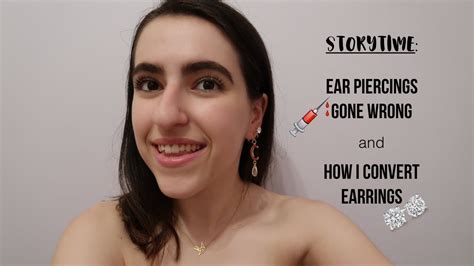 Clean the area where you'll be piercing your ears. Storytime | Ear Piercings Gone Wrong and How I Convert ...