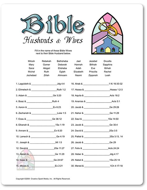 Free Printable Christian Games For Married Couples
