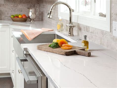 Cambria Ella Marble Collection With The Broad Flowing Veins Of Grey