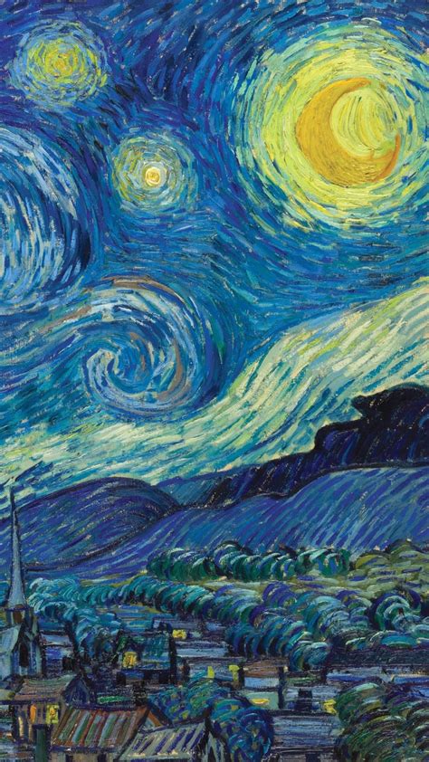 ゴッホ The Starry Night 1080x1920 Starry Night Van Gogh Gogh The Starry