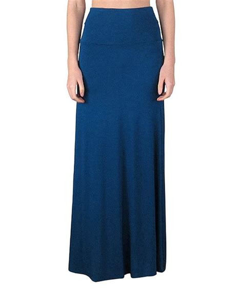 Look At This Navy Fold Over Maxi Skirt Women On Zulily Today Womens