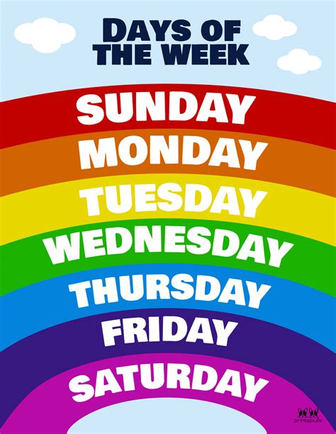 Days Of The Week Worksheets And Printables 50 Free Pages 0eb