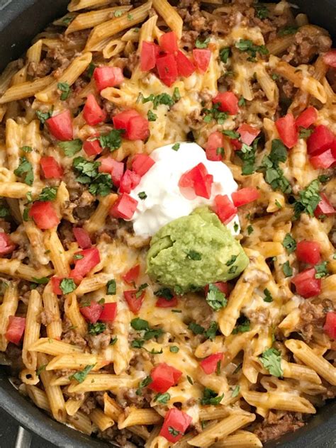 Beef Taco Pasta Skillet - Together as Family