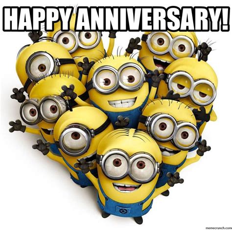 Happy marriage anniversary day happy anniversary image. funny minions happy work anniversary images | Happy work ...