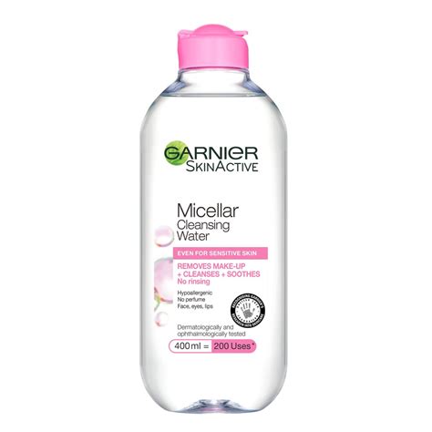 Garnier Micellar Water Facial Cleanser And Makeup Remover For Sensitive
