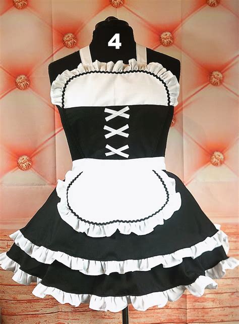 French Maid Aprons 4 Styles Handmade Womens Aprons 2 Etsy