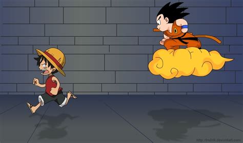 Goku And Luffy Dragon Ball Z Fan Art 35961798 Fanpop