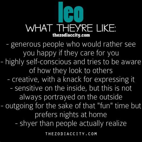This Is The First Ever Description Of A Leo That I Actually Thought