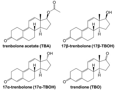 1 Structures Of Trenbolone Acetate 17β Trenbolone 17α Trenbolone