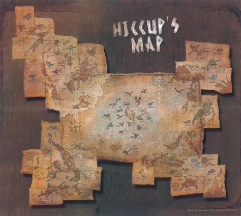 It's been ten years since the dragons moved to the hidden world, and even though toothless doesn't live in new berk anymore, hiccup continues the holiday traditions he once shared with his best friend. Hiccup's map - How to Train Your Dragon Photo (37228576 ...