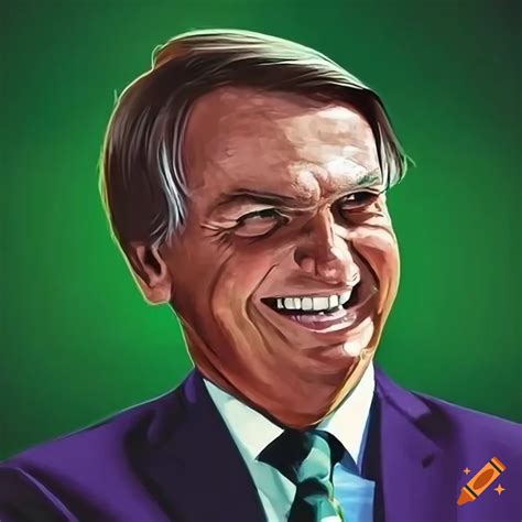 Portrait Of Jair Messias Bolsonaro Smiling