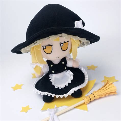 Anime Touhou Project Kirisame Marisa Plush Doll Cosplay Soft Stuffed