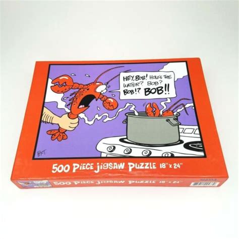Jeff Pert Lobster Cartoon Jigsaw Puzzle 500 Pc 18x24 Funny Entertain
