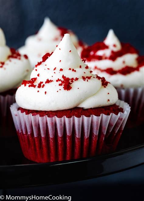 These Easy Eggless Red Velvet Cupcakes Are Tender Light Moist And
