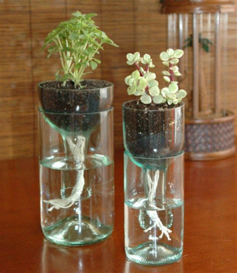 How To Make Cool Planters From Recycled Materials Wine Bottle Planter