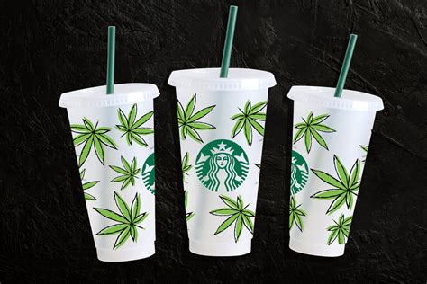 Weed Starbucks Svg Weed Svg Weed Cold Cup Weed Clipart Etsy