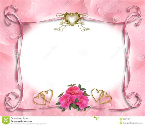 Photo à propos masquez la carte rose d'invitation de fleur. Rose De Cadre D'invitation De Mariage Image stock - Image ...
