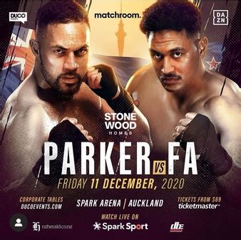 Unbeaten wbo junior fa will battle against former world champion and wbo joseph parker in a 12 round epic. Junior Fa vs. Joseph Parker, Fa vs. Parker (Postponed ...