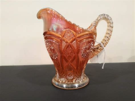 Imperial Glass Co Carnival Glass 40 Oz Pitcher