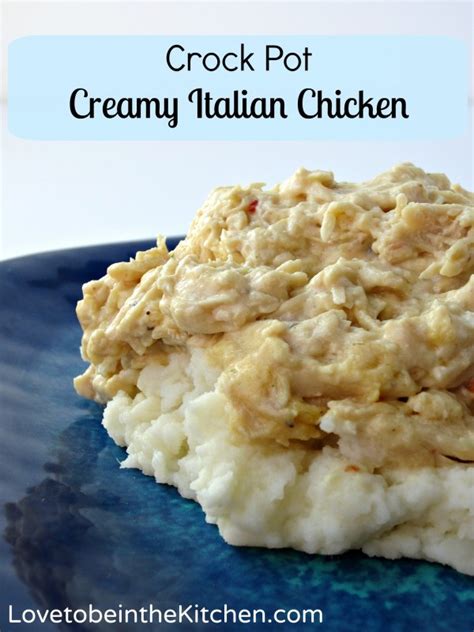 This is my first crock pot that i've ever owned with a secure tight fitting lid and locking system. Crock Pot Creamy Italian Chicken - Love to be in the Kitchen