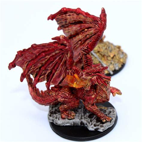 Pro Painted Red Dragon Wyrmling Miniature Dungeons And Etsy Red