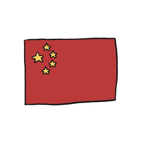 Hand Drawn Flag Of China Illustration Download Free Vectors Clipart