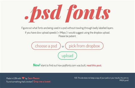 .psd fonts - Figure out what fonts are being used in a psd without