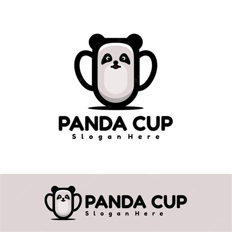 Premium Vector Cute Panda Cup Art Illustration
