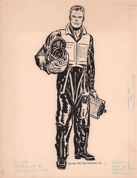 Heres A Character Print Featuring Steve Canyon Milton Caniff Would