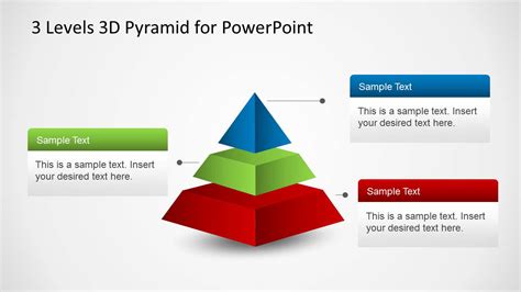 Pyramid Diagram With 3 Levels For Powerpoint Slidemodel Images And