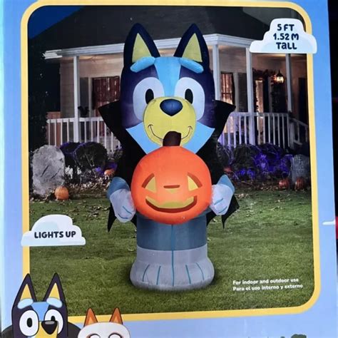 Bluey Halloween Inflatable Vampire Airblown 5ft 2023 In Hand 7499
