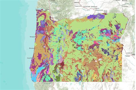Geology Of Oregon Usa Data Basin