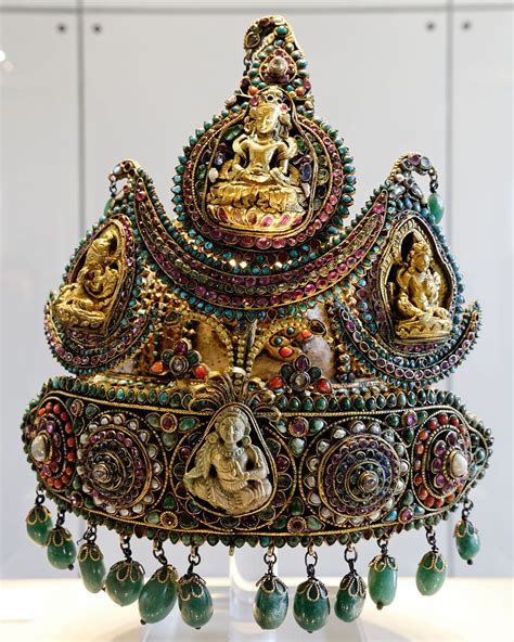 Imperial Crowns Of Head Of The States Of Kingdom Of Nepal Preserved At British Museum London