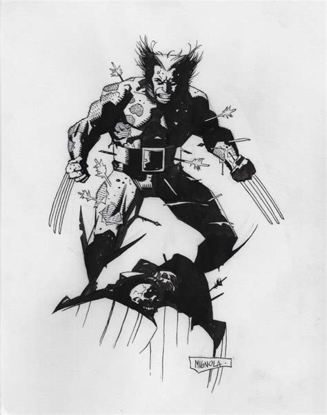 Mike Mignola Wolverine Illustration In Edward Chus My Gallery Comic