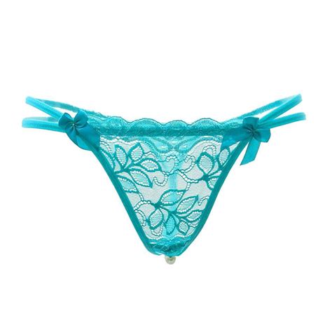 Fashion Underpants Sexy Panties For Women Sexy Pendant Lady Pearl G String V String Women