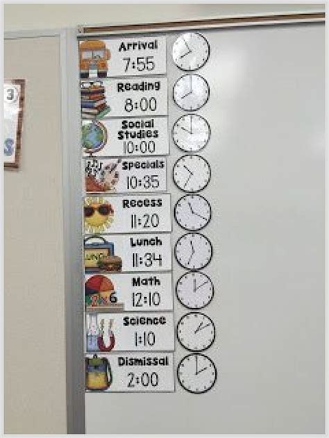 Classroom Decor 60511 Clocks Showing Our Daily Schedule Help The
