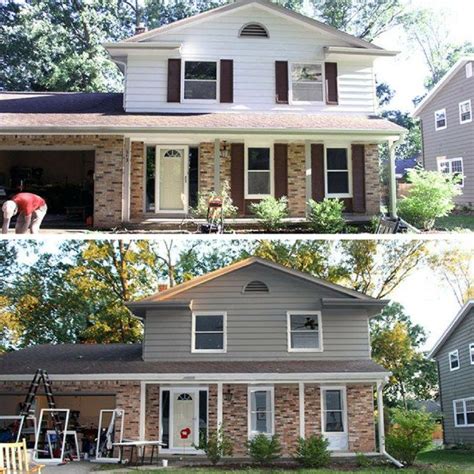The painted shingle is 44. Painting Aluminum Siding with a Paint Sprayer | Brick ...