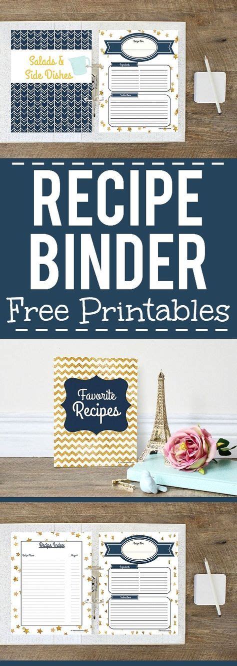 How To Make A Recipe Binder With Free Diy Recipe Binder Printables Diy