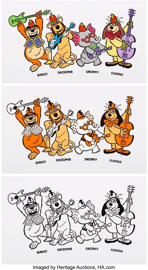 Ice cream sundae clipart black and white. The Banana Splits Cup Design Color Model Cels Group of 3 ...